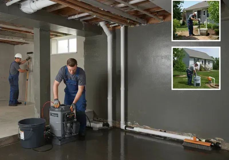 Basement Waterproofing and Flood Prevention process in Lake in the Hills, IL